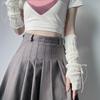 2pack Adjustable Lolitas Fashion Arm Sleeves Stylish Knitted Arm Sleeves Schoolgirl Cosplay Accessories