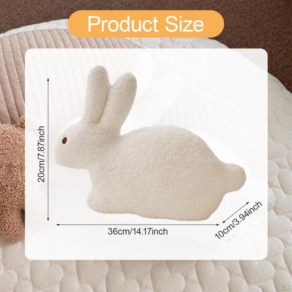 Cute Bunny Stuffed Animal Toy Gift for Girls Photo Props Soft Party Favors Children Bedroom