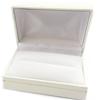 Les Trésors De Lily [E8811] - 'Ministre' White Alliance Ring Box