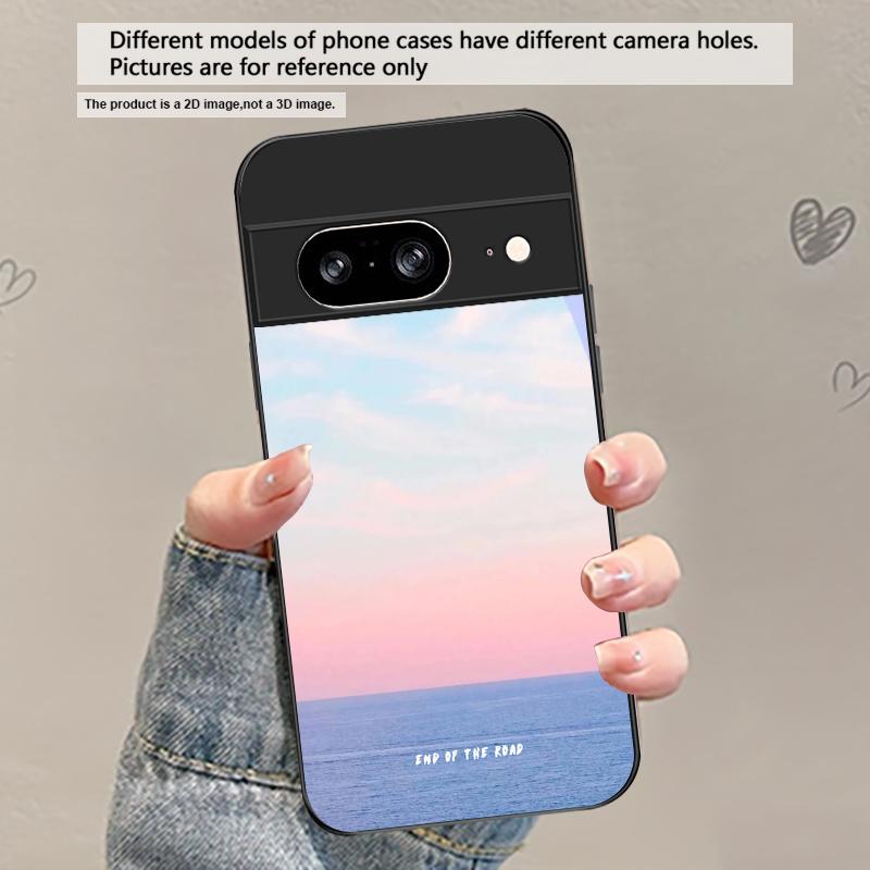 

Dark colored seawater For Google Pixel 8 7 9 10 Pixel 10 Pro XL Pixel 9 Pro XL Pixel 8a 7a Pixel 7 Pro Black Glass Phone Case Google Pixel 10 Pro XL