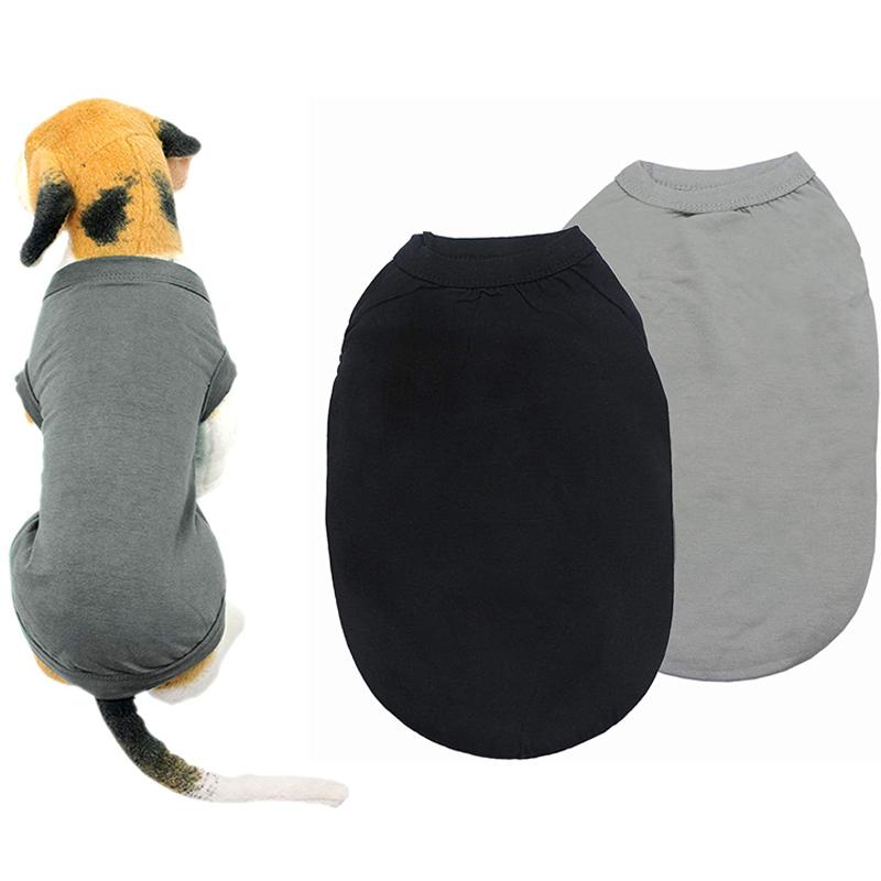 Xs-3Xl Blank Dog T Shirt Summer Cotton Dog Vest Shirt For Small Medium Large Dogs Yorkie Pitbull Clothes Pet Apparel
