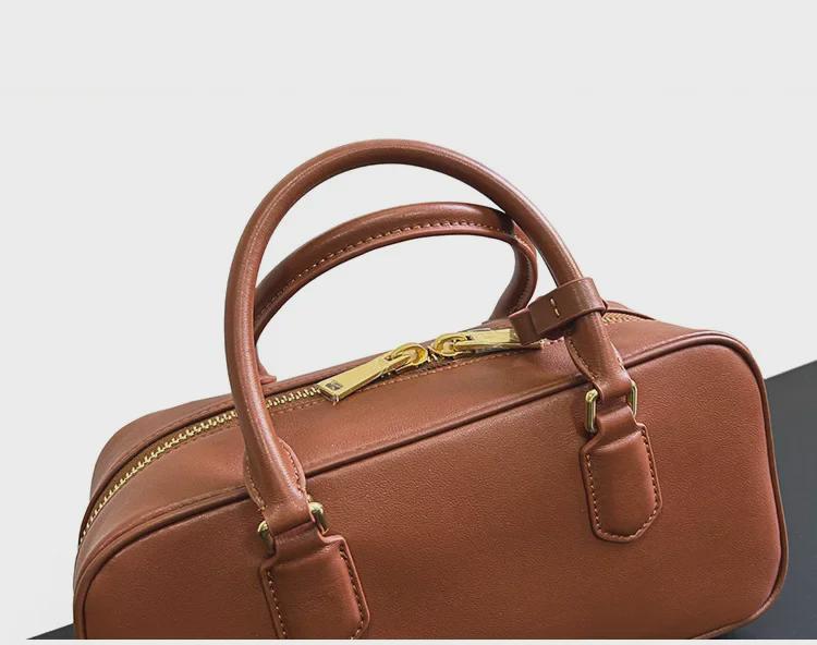 2023 Women's Retro Boston Bowling Shoulder Bag - Autumn & Winter Collection