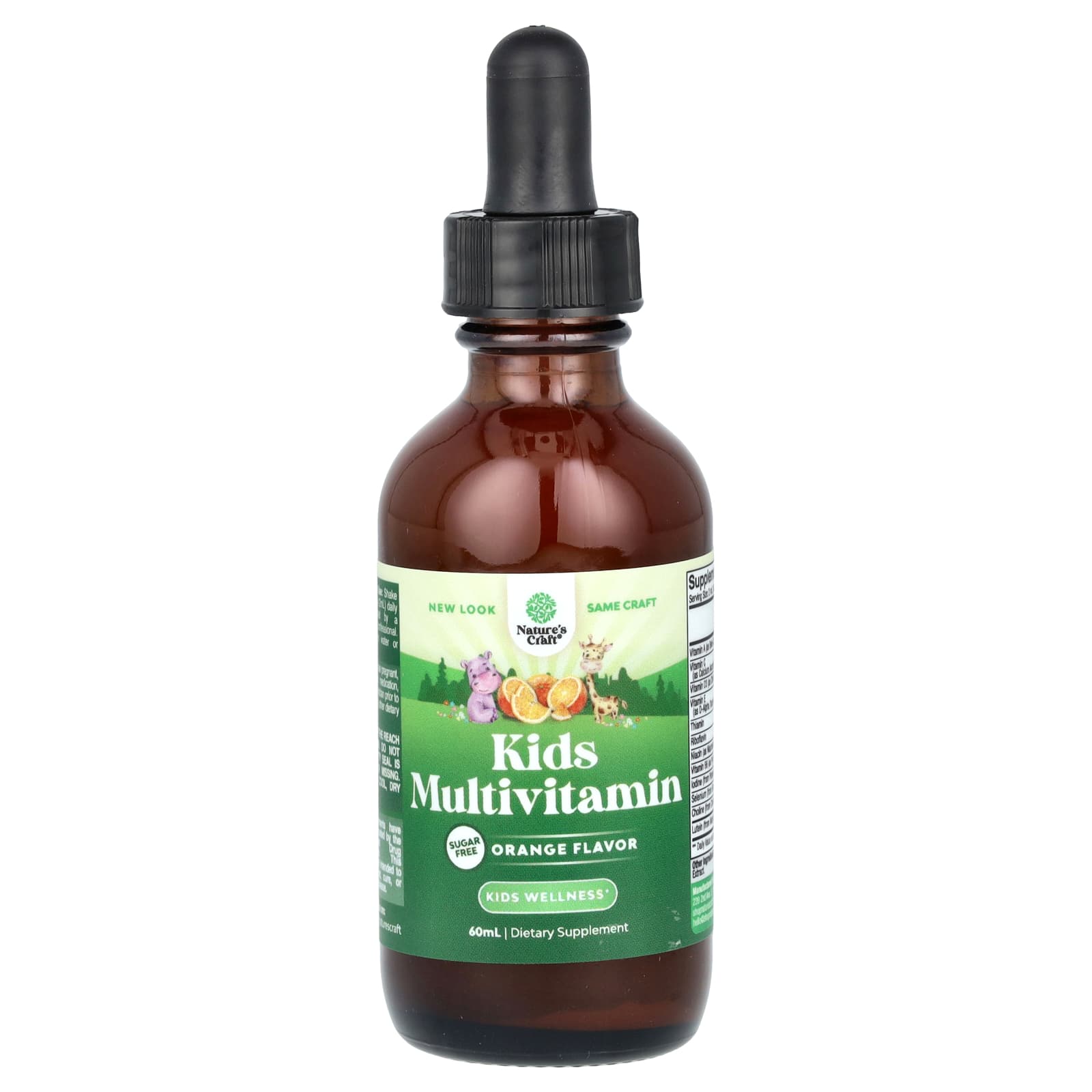 

Nature s Craft, children s multivitamin, sugar-free, orange, 60ml