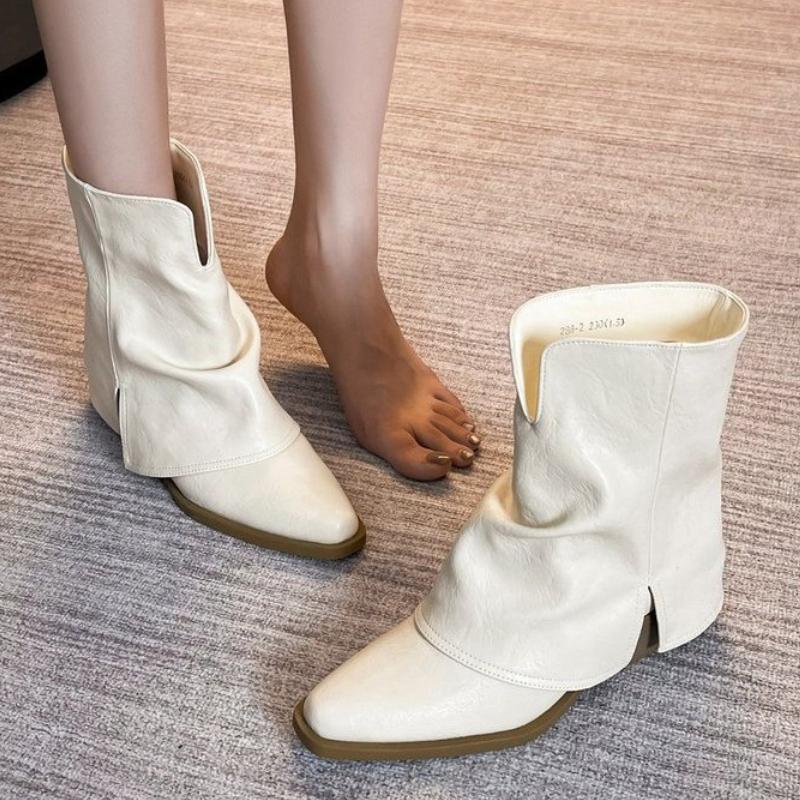 Damen Stiefeletten Elegant Spitz Zehenbereich Klobige Schuhe Designer 2025 Winter Neu Chelsea Boots Kleid Party Damen Pumps Botas