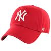 New York Yankees MLB Clean Up Şapka, Erkek kırmızı Şapka