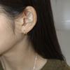 Modernlike 14k Gold-filled Silver Triple One-touch Earrings