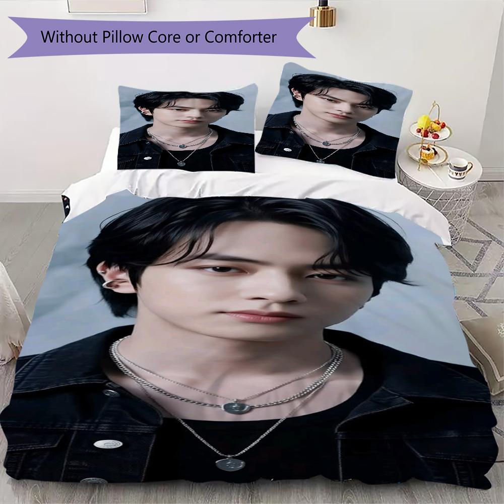 Elegant Jin White Shirt Bedding 1 Duvet Cover 2 Pillowcase Without Core Without Core Bedding Set Soft And Comfortable