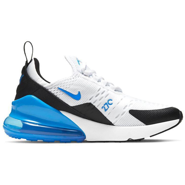 Nike Air Max 270 GS White Signal Blue Kids Sneakers Black 943345-106