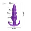 Sex Toy 4Pcs T-Bar Base Butt Anal Plug Massager Couple Flirting Masturbation