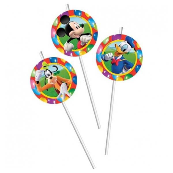 Mickey Mouse & Friends Party Time Disposable Straws