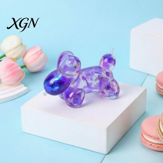 Soft Rubber Toy Squeeze Silicone Balloon Dog Shape Stress Relief Non-toxic Slow Rebound Portable Fidget for Kids And