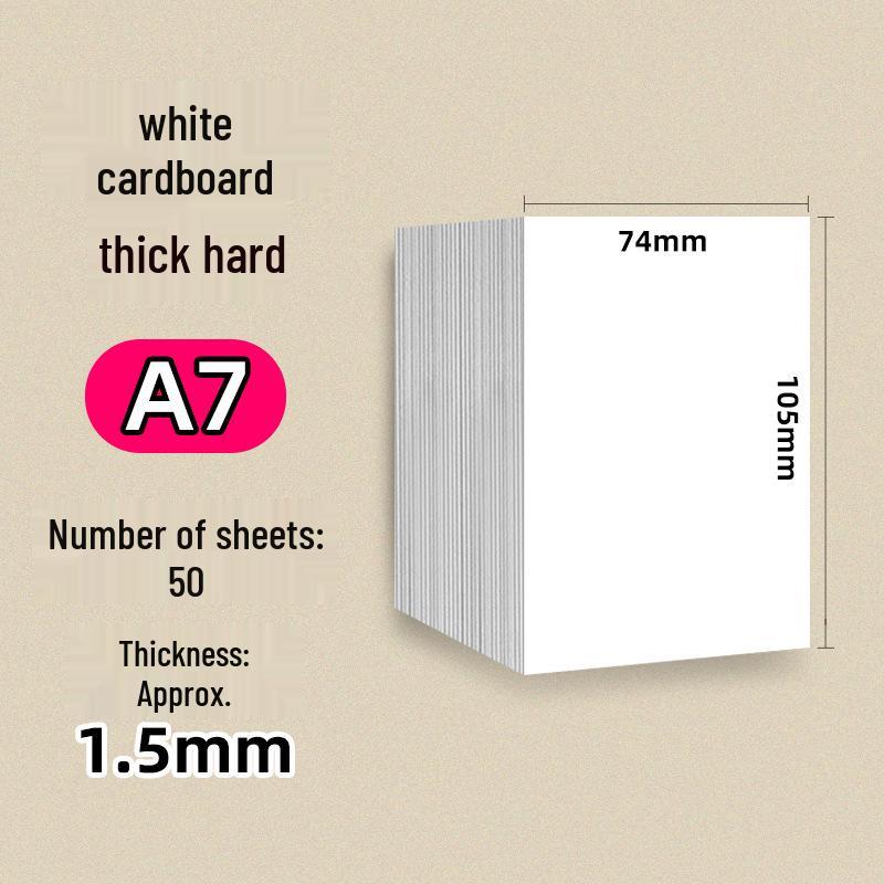 Handmade Children’s Cards: Thick White Cardstock with 4 Gray Colored Cards and Kraft Backing