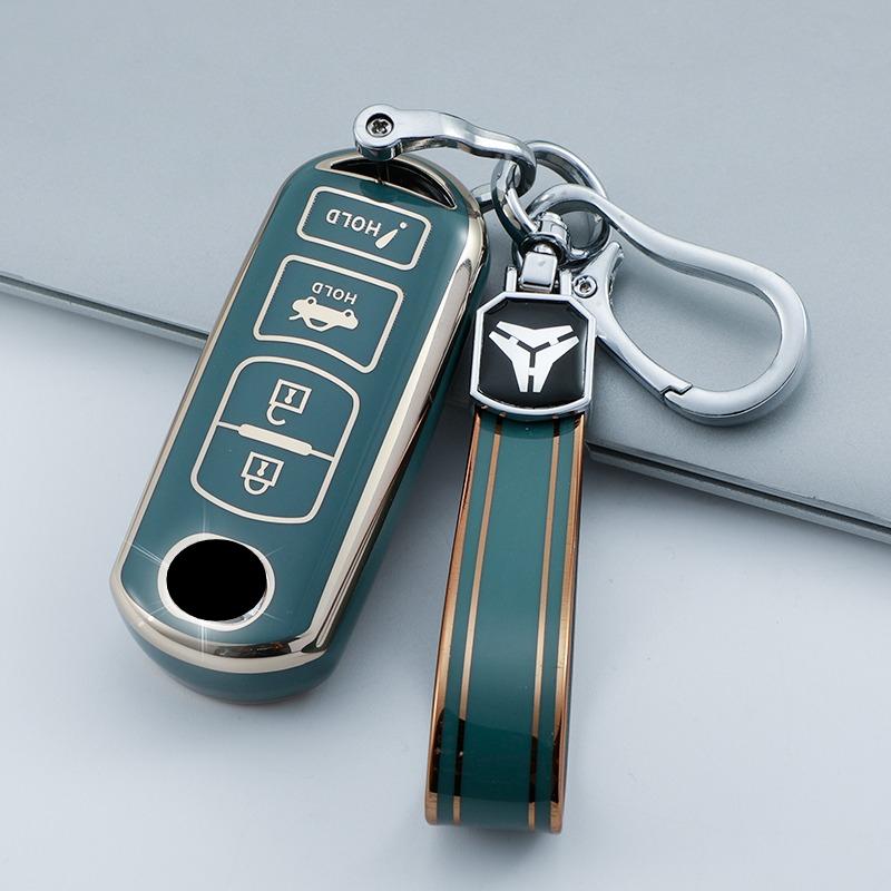 TPU 4 Buttons Car Key Case Cover for Mazda 2 3 6 Atenza Axela Demio CX-5 CX5 CX-3 CX7 CX-9 CX30 Keys Protector Accessories