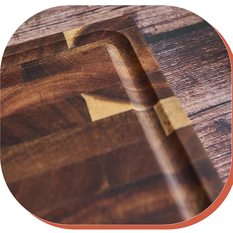 Large cutting board Restaurant home rolling fruit cutting meat creative solid wood splicing cutting board