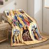 Icon of Jesus with Religious ScenesFlannel blanket for bedroom, living room, sofa, and nap