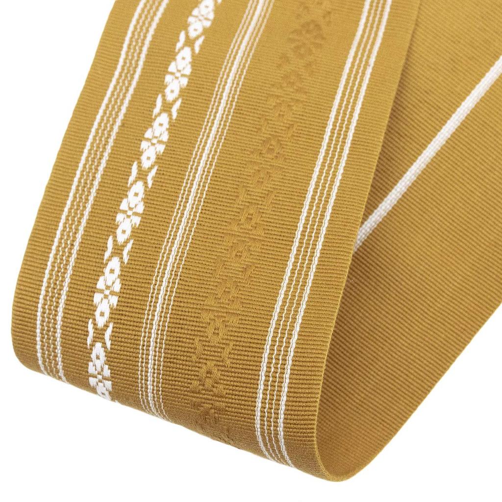 KYOETSU Sada Yukaty Pas s Kenjo Vyrobeno v Japonsku Pánská 2dílná (Kaku Obi, Šňůra) Vzor, (Zlato)