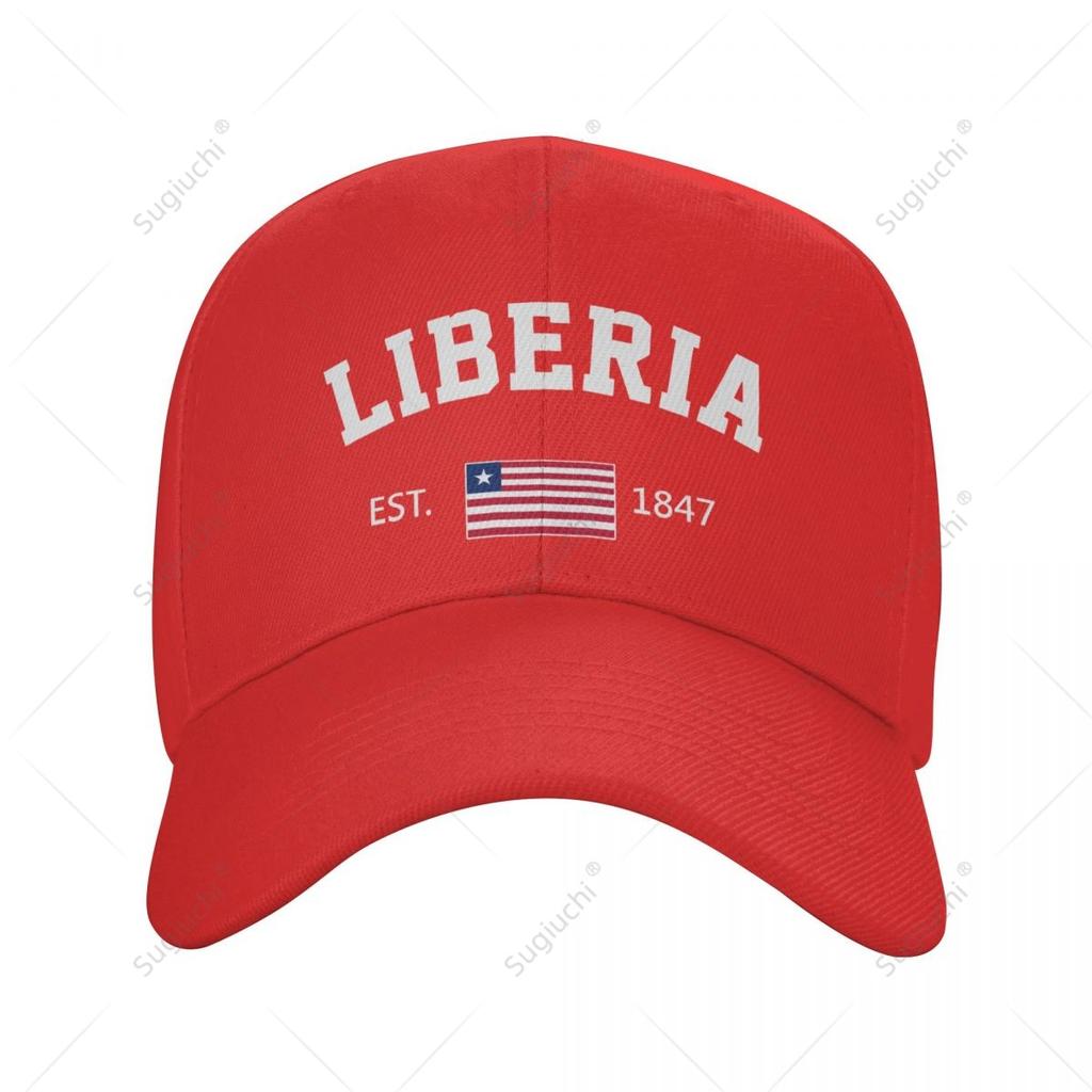 Baseball Cap Liberia EST Independence Day Wild Sun Shade Peaked Adjustable Outdoor Caps