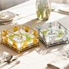 Rustic Metal Napkin Holder Square Paper Organizer For Kitchen Home Restaurant Cafes - Tabletop Decorative Napkin Holder