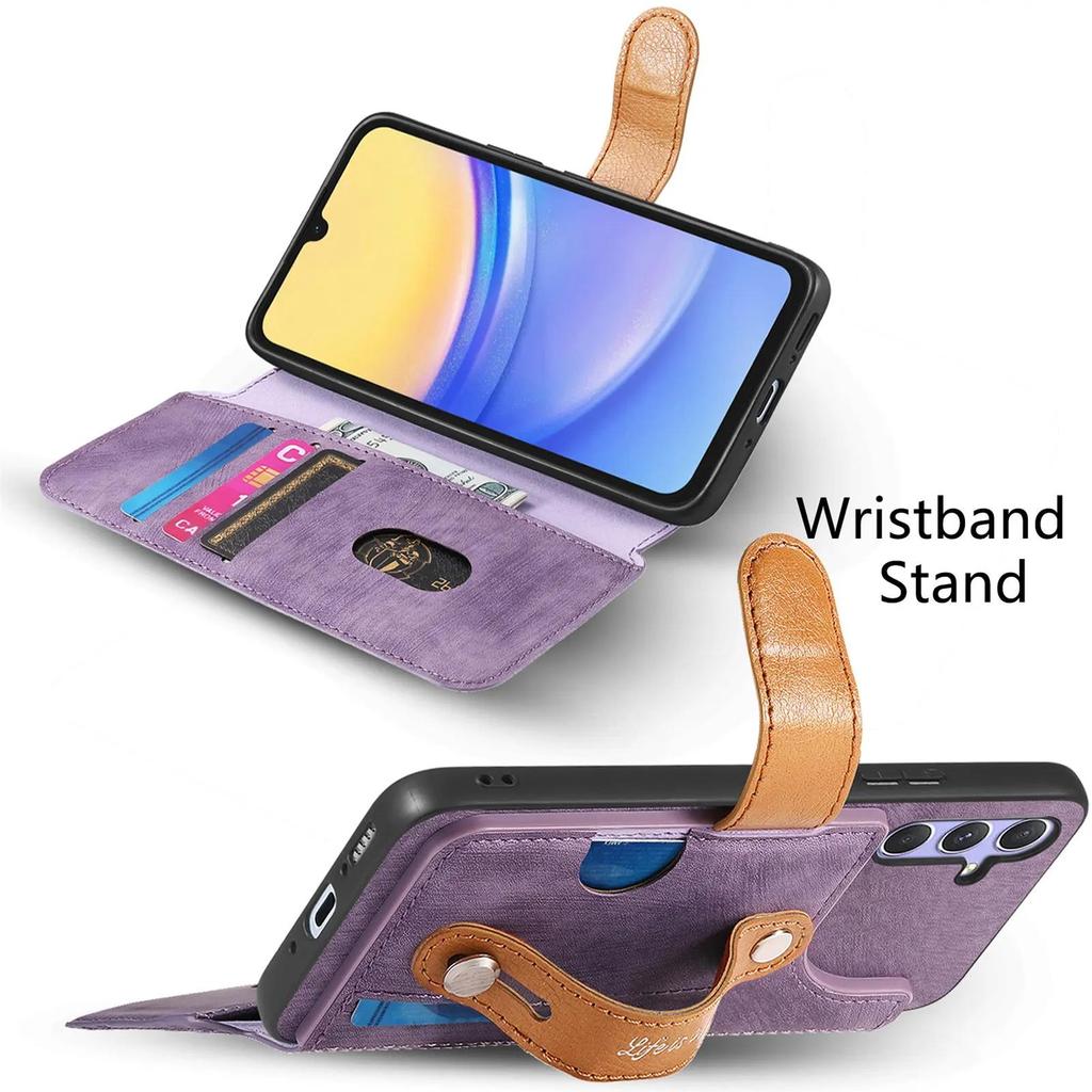 Wristband Cards Solt Wallet Leather Flip Case For Xiaomi Redmi Note 13 Pro Plus 13T 13C 12 11 POCO X6 14T Bag Pocket Book Cover
