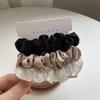 Elegant Hair Scrunchies Women Minimalist Simulation Silk Hair Ties Solid Color Elastic Hair Loop Ponytail Hair Accessories