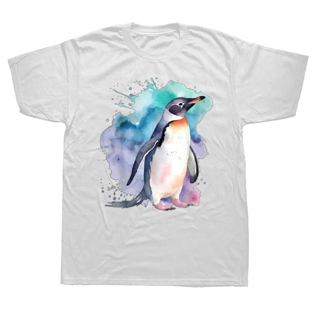 I Did the Math the Answer Is Penguin Funny Penguin Lover Graphics Men's T Shirt Fashion Casual Oversized Short Sleeve T-shirts