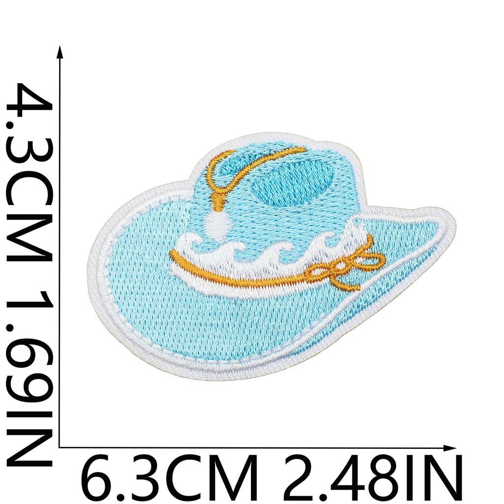 Horse Pentium Embroidery Cloth Sticker Western Denim Computer Embroidery Badge Fashion Girl Decoration Guitar Embroidery Badge Ironing