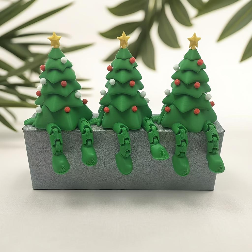 1pc [2D Flat], 3D-Printed Christmas Tree Ornaments for Holidays Like Christmas, New Year'S, Halloween, And Birthdays.