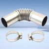 Automotive Replacement Exhaust Pipes Air Parking Heater Extension Tube Temperature Resistant Air Parking Heater Elbow Exhaust