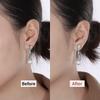 Earring Backs for Droopy Ears, JIACHARMED Locking Flower Earring Backs Replacements for Heavy Earrings Large Earring Backings for Studs 4pcs Tight