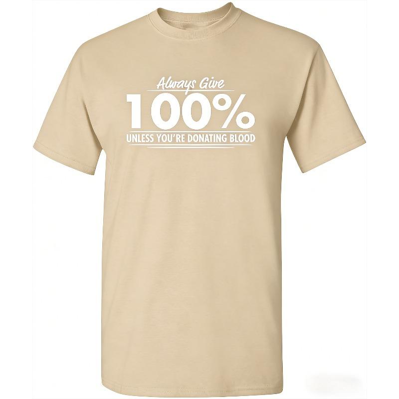 Mens T-Shirts Funny Streetwear Comfortable Vintage Breathable Fabric Simple Stylish Sweat Absorbent Durable Stitching Tee Unisex
