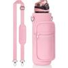 Large Water Bottle Sleeve Mobile Phone Pouch Portable Cup Holder Outdoor Sport Bottle Bag With Carrying Strap