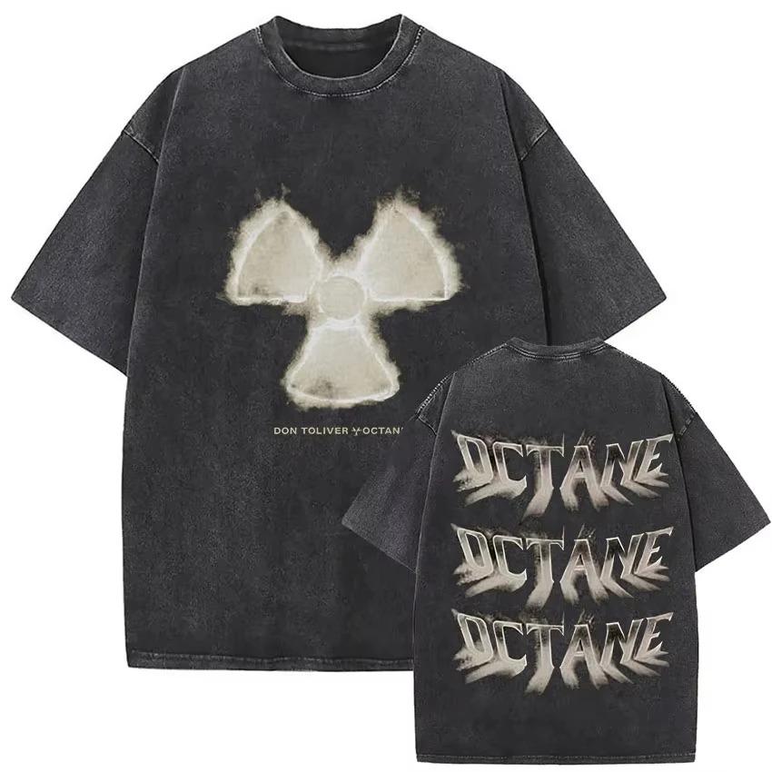 Vintage Washed Don Toliver Octane Album Merch T Shirt Unisexs Women Hip Hop Oversized Gothic Tshirt Tshirts Streetwear