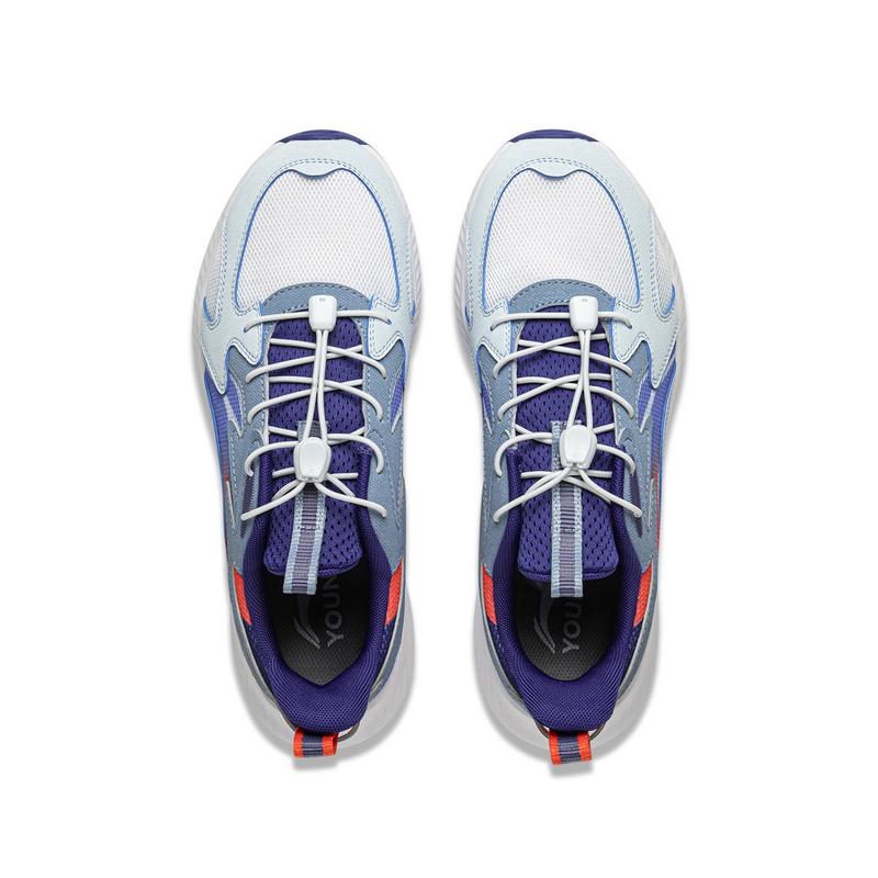 Li Ning Kids Sports Lifestyle Series Fashion Simple Non-Slip Wear-Resistant Rebound Casual Shoes Men Casual Shoes YKCV006-5
