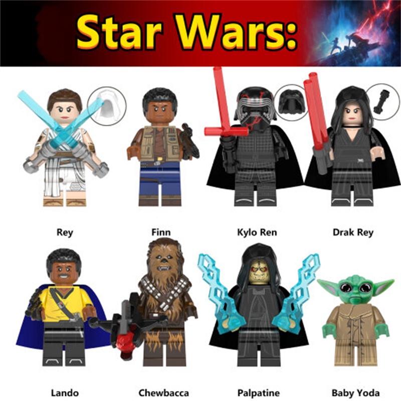 05kg Cartoon Character-free Wm6081 Set Of 8 Styles Wm887 Wm888 Wm889 Wm890 Wm891 Wm892 Wm893 Wm894 4.5cm Other Toys Yoda Baby Kf1298 Building Blocks