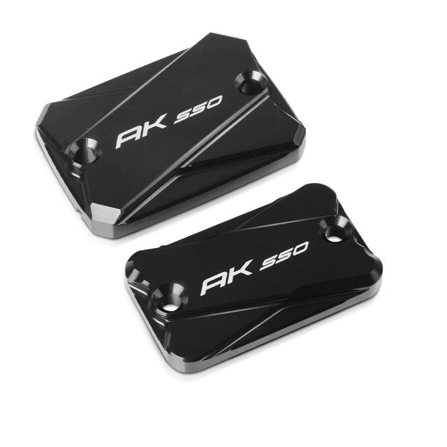 AK550 Motorcycle Accessories CNC Aluminum Front Rear Brake Fluid Reservoir Cap Cover For KYMCO Ak550 2017