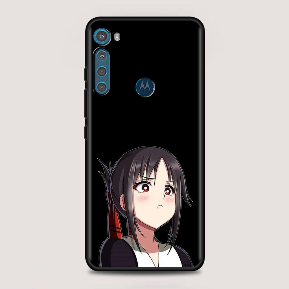 Cartoon Cute Anime Girl Case For MOTO One Fusion Plus G60 G50 G40 G30 G20 G10 G9 G8 Power Lite E6s Edge 20 Pro G Stylus
