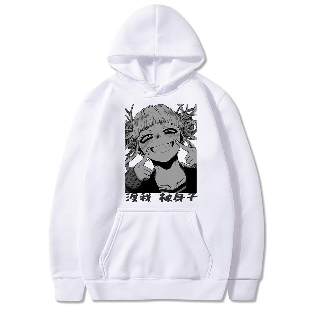 Japan Anime My Hero Academia Himiko Toga Graphic Printed Men Women Hoodies Boku No Hero Academia Streetwear Harajuku Sweatshirt