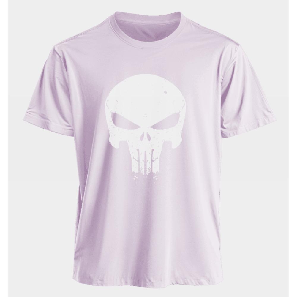 Men's and Women's T-shirts Punisher Summer American Spring and Autumn Basic Loose Sporty Trend Oversized Short-sleeved