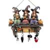 Wielohaczykowy Stojak na Klucze Rustykalny Uchwyt do Przechowywania Kluczy Praktyczny Uchwyt na Klucze Dekoracja Halloweenowa