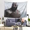 Tapiz de Calavera Kratos God Of War Colgante de Pared Decoración Estética para el Hogar Tapices para Habitación de Estudiantes