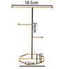 Metal Gold T-shaped Earrings Ring Necklace Watch Jewelry Shelf Jewelry Stand Counter Pendant Jewelry Organizer Display Stand