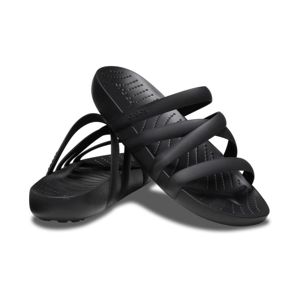 Crocs Summer Style Strappy 21cm Women's Sandals, Black,