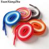 1Pair Colorful Silk Shoelaces Candy Gradient Party Camping Boots Shoelace Canvas Strings Camping Shoes Lace Growing Rainbow BC-2
