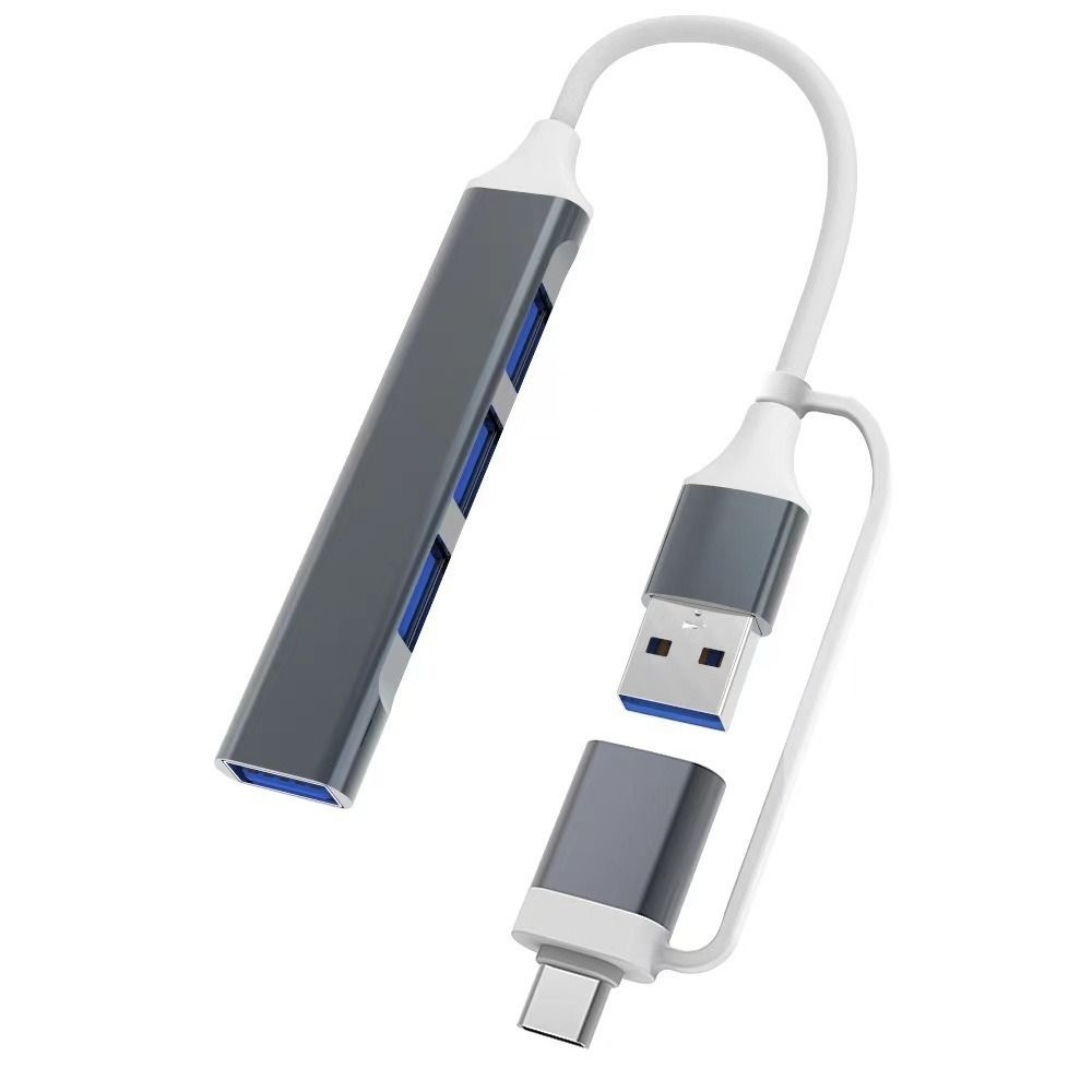 Stop Aluminium HUB USB-C 4 W 1 Stacja Dokująca USB 3.0 Nowy Adapter OTG Akcesoria Komputerowe
