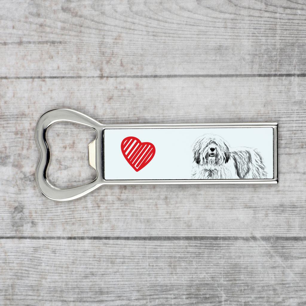 Polish Lowland Sheepdog, PON, Valee Sheepdog – Bottle opener with a dog, personalized fridge opener | Art-Dog