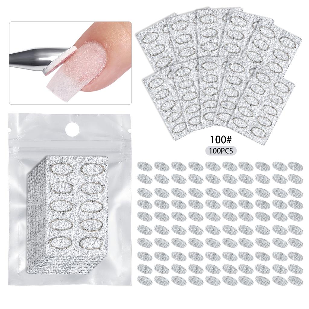 Double-ended Circle Beveled Head Cuticle Pusher Remover Stainless Steel Nails Files Manicure Sticks Tool Nail Art Tool High-End