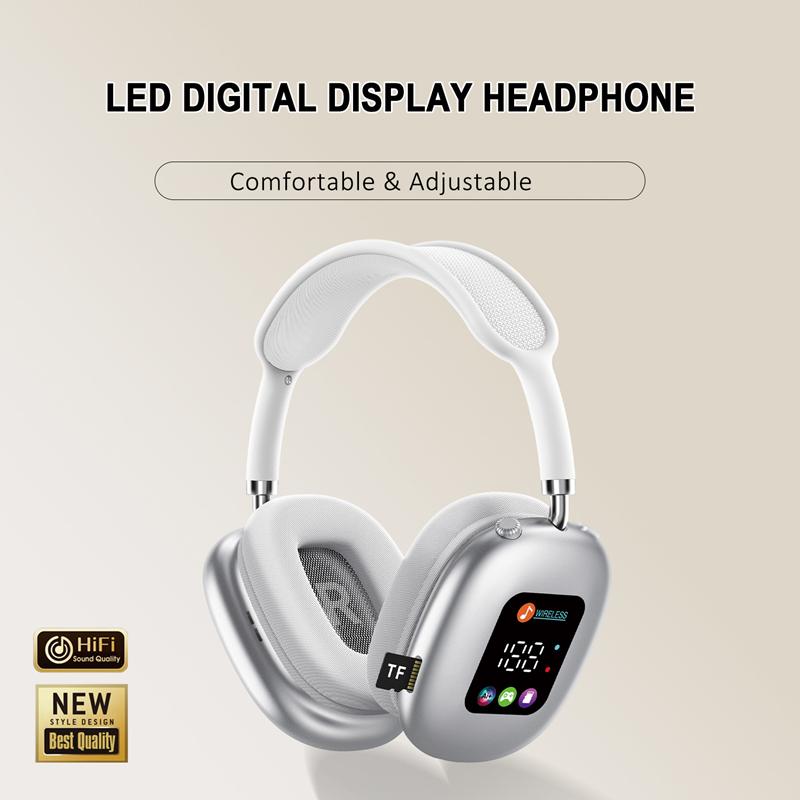 JYL TS Wireless Headset RGB Display Card Reader Hi-Fi Long Battery