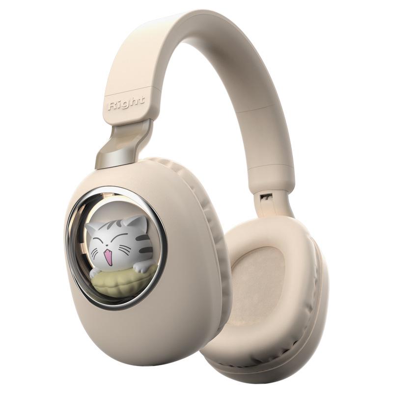 Cartoon Cute Wireless Bluetooth Over-Ear Headphones for Kids, Long Battery Life, E-sports Gaming Headset