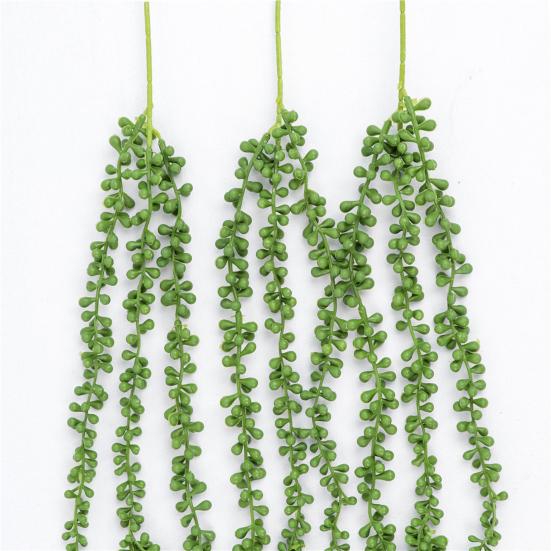 3 Forchette Amante Lacrime Piante Realistiche Foglie verdi Appeso a parete Vibrante Decorazione della casa Piante grasse artificiali Abbigliamento per adulti