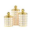 Luxury Jars Gold Jars Gold Airtight Acrylic Jars / Luxury Gold List Jars Food Storage Jars